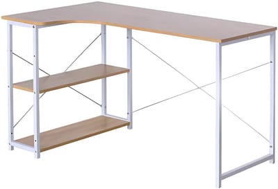 L-vormig Computertafel - Hoekbureau Werkstation voor Studie, PC, Laptop & Gaming - Ideaal voor Eetkamer of Werkruimte