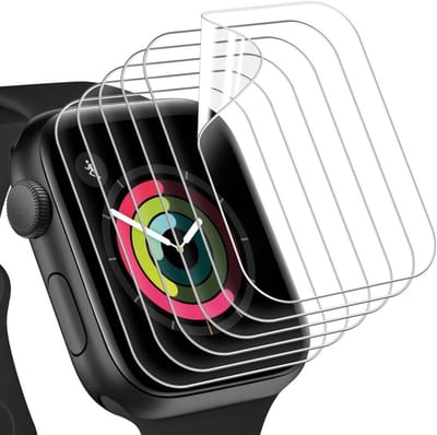 Set van 6 TPU Screen Protectors voor Apple Watch Series 1/2/3 42mm, Bubble-Free, HD Transparant en Krasbestendig, Ideaal voor Bescherming