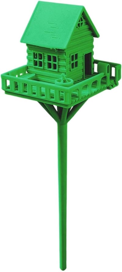 Boomhut Plantdecoratie - Miniatuur Huisje - Tuin Aankleden - 3D Gedrukt Ontwerp - 18x7.1x18 cm - Groen