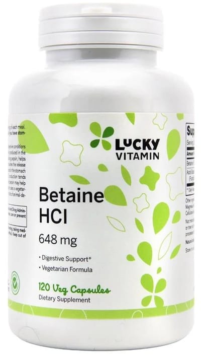 Lucky Vitamin - Now Foods - BETAINE HCI 648 mg