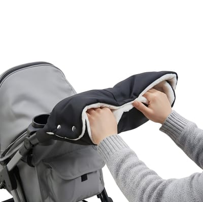 Dailygoods- Handwarmer Winddicht - Kinderwagen Accessoire - Handmof - Fleece - Universele Maat - Houdt Handen Warm - Kinderwagenhandschoenen