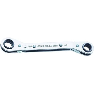 Stahlwille 41553234 26A 1/2 X 9/16 RATSCHENRINGSCHLUESSEL Dubbele ringsleutelratelset Sleutelbreedte (metrisch) 12 mm Sleutelbreedte (inch) 1/2 - 9/16