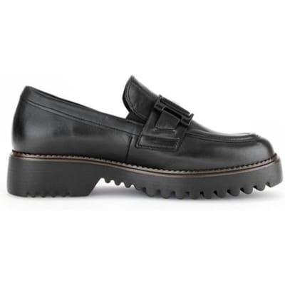 Gabor Loafers zwart Leer - Dames - Maat 38.5