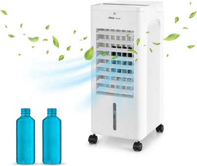 Mobiele Airco - Verkoeler Ventilator - Ruimte Koelen - Met Ionisator - 7L Tank - Grijs