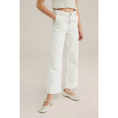 WE Fashion 5-pocket High Rise Off-white Taglia: 140 | Pantaloni Outlet | Unisex | Bianco