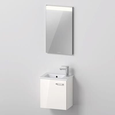 Duravit XBase furniture set 40 cm, with mirror, stop left XB0065L4545