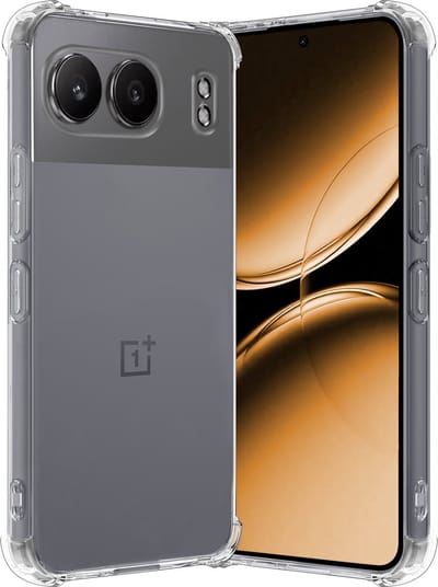 Hoes - Geschikt voor OnePlus Nord 4 - Sterk & Shockproof - Siliconen Case - Back Cover - Telefoon Hoesje Shock Proof - Transparant