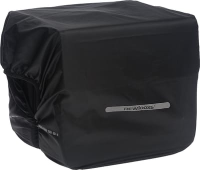 New Looxs ® Regenhoes Fietstassen Dubbel - Zwart - Elastische Band – Reflectie