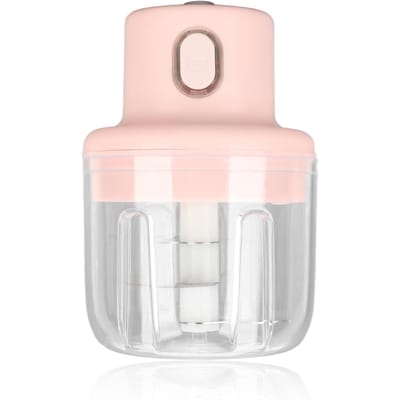 Elektrische Knoflookhakker Mini voor Ui Gember Kleine Keukenmachine 250ml L white