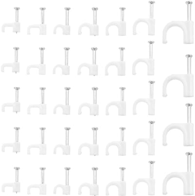700 Stuks Kabelbeugels voor Muurmontage, Kabelhouders met Spijkerbevestiging, Geschikt voor Diverse Kabeldiktes zoals 4 mm, 5 mm, 6 mm, 8 mm en 10 mm