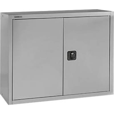 Schäfer Shop Select  opzetkast, afsluitbaar, hoogte 800 mm, breedte 800 mm, aluminium zilver