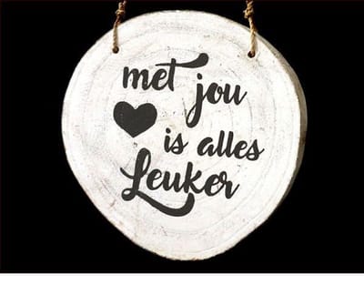 hanger boomschijf 12cm alles leuker antique white