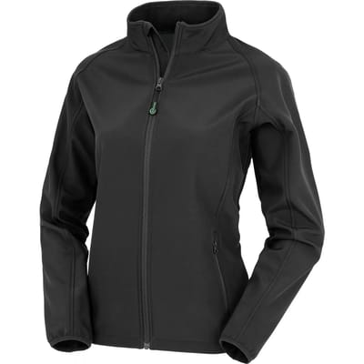 Result Women´s Recycled 2-Layer Printable Softshell Jacket RT901F - Black - XXL