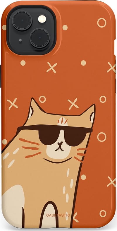 Casetastic Hoesje Geschikt voor Apple iPhone 15 Plus Magsafe - Stijlvolle Beschermende Duo-layer Case - CoolCat