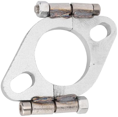 Dailygoods- Uitlaatflens 2-inch Platte Ovale - Gespleten Reparatie - Hoogwaardig Koolstofarm Staal - Eenvoudige Montage - Duurzaam Accessoire - Uitlaatverbinding