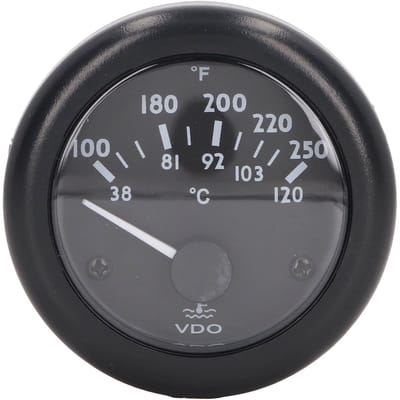 VT Goods - Watertemperatuurmeter - Auto Temperatuurmeter - Dubbele Temperatuurmeter - 2 Inch - Waterdicht - Geschikt voor Dieselmotor en Auto