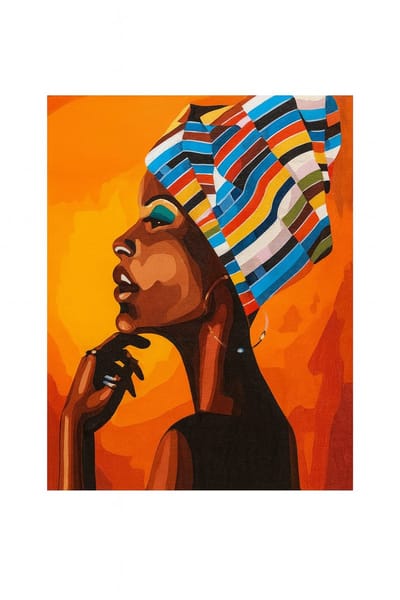 Protsvetnoy Schilderen op nummer - Portret van een Afrikaan