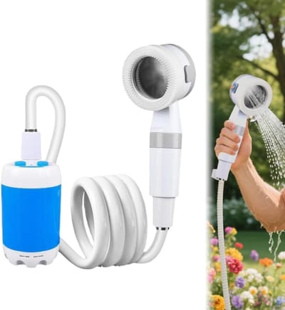 Campingdouche - buitendouche - Draagbare Campingdouche - oplaadbare campingdouche - voor wandelen autowassen en het wassen van huisdieren