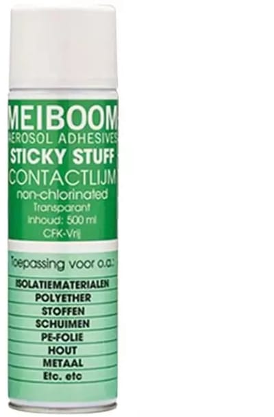Meiboom Sticky Stuff Spuitbus - Professionele Spraylijm - Spuitlijm - Universele Contactlijm - Lijmspray - 500ML