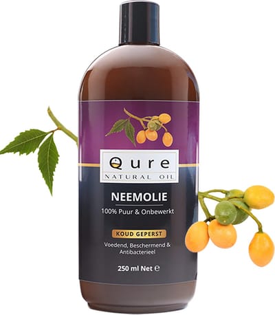 Neemolie 250ml | 100% Puur & Onbewerkt | Koudgeperste Neem Olie voor mens, dier en planten