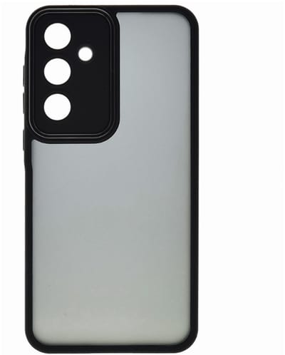 Doorschijnend Silcone hoesje Geschikt voor: Samsung Galaxy A14 - Back Cover met Camera Bescherming - Bumper - Zwart