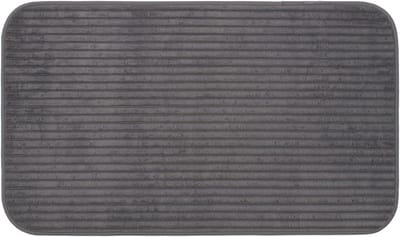 Zachte Antislip Badmat 70 x 120 cm - Antraciet