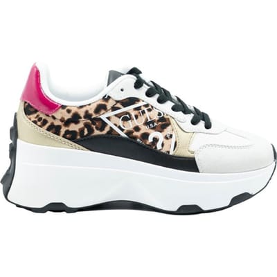 Guess - maat 38 - Calebb Active Lady Dames Sneaker - Leopard