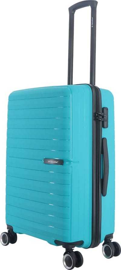 Saxoline – Fiesta | Harde Koffer / Valies / Reiskoffer – Medium (60L) – Turkoois - Turkoois / Medium