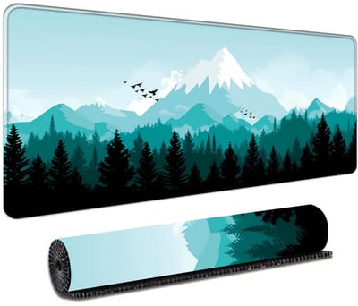 Gaming Mouse Pad, Size 300x800x8mm, Spacious, Sewn Edges, Waterproof, Non-Slip for all Laptop, for More Precision and Speed