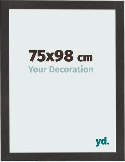 Your Decoration - Fotolijst 75x98 cm - MDF - Zwart Mat - Bologna