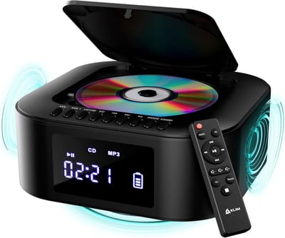 Draagbare CD Speler met Radio, Bluetooth en USB - Extra Bass met Subwoofer