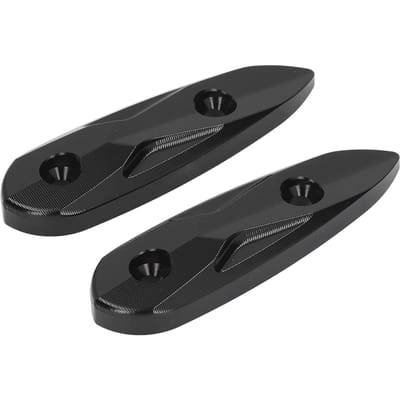 105mm Motorfiets Windscherm Gatdeksel M6x20 Aluminiumlegering Zwart Zijspiegel Beugel Afdekking black