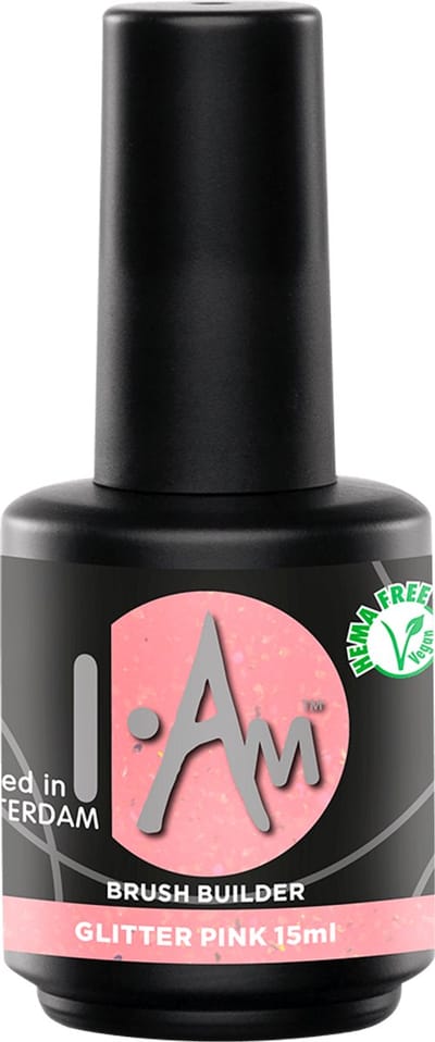 I.AM Brush Builder 15ml Glitter Pink