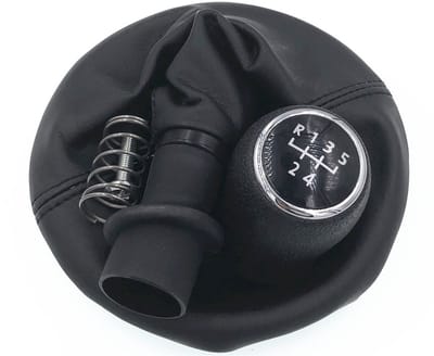 Allecto - Versnellingspookknop - 5 Speed - Ergonomisch Design - Zwart - Geschikt voor VW Transporter T5 T5.1 Gp - Hoogwaardige Materialen