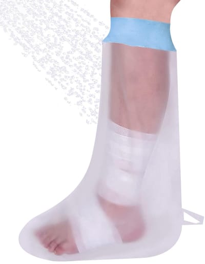 Douchehoes been-gipshoes been-douchehoes been-Zachte en comfortabele pleisterbeschermer - waterdichte beenpleisterhoes voor douche - herbruikbare verbandpleisterzak - 76x18CM
