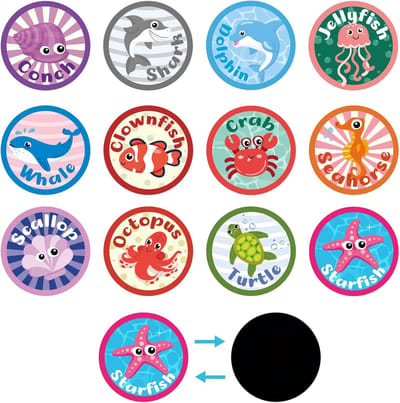Zindelijkheidsstickers - Toilettraining Stickers - Peuters Zindelijk Maken - Kleur Veranderend - 24 Vellen - Kleurrijk