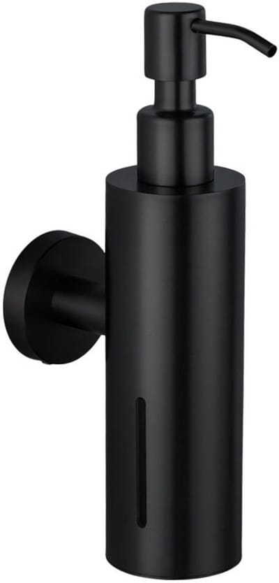 Via Fectio® Zeepdispenser Wandmontage - 200 ml - Mat Zwart - RVS