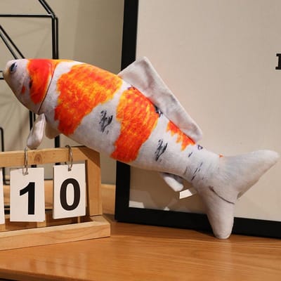 30-100cm Levensgetrouwe Koi Vis Pluche Speelgoed Kussen Kleurrijk Rood Goud Goudvis Zacht Knuffeldier Huisdecoratie Cadeau Voor Kinderen about 40cm