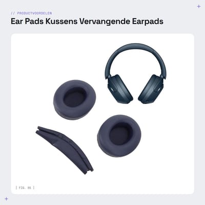 Dailygoods- Oorkussens Memory Foam - Vervangende Earpads - Geluidsisolatie - Slijtagebestendig - Comfortabel - Nadeloos - Hoofdtelefoononderdelen