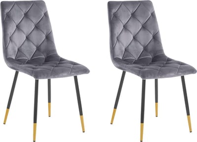 Eva-Stoel - 2 Pack - Antraciet Metaal