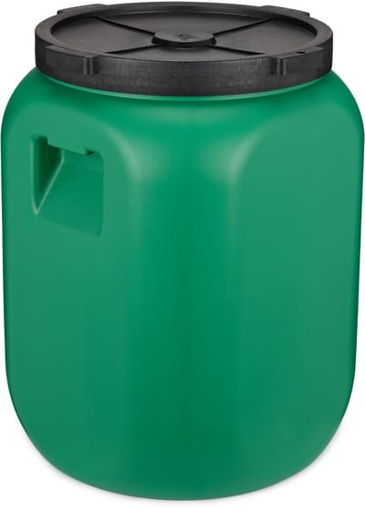 Garronda 60L Kunststof Trommel Met Deksel - Vat - HDPE - Voedselvat - Tuin Hobbock – Groen - GD-DOL-Barrel-Green