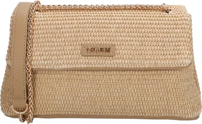 Charm London Paris Crossbodytas - Schoudertas - Rietlook - Goude Hardware - Dames - Lichttaupe