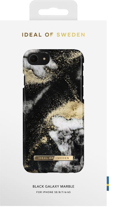iDeal of Sweden Fashion Case voor iPhone 8/7/6/6s/SE Black Galaxy Marble