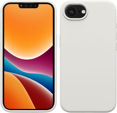 kwmobile telefoonhoesje geschikt voor Apple iPhone 17e / iPhone 16e - Hoesje met siliconen coating - Smartphone case in wit