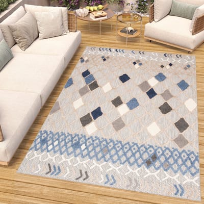 Tapiso Patio Indoor Tapijt Buitenkleed Vloerkleed Tuintapijt Outdoor Buiten Maat- 120x170