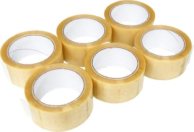Kortpack - PVC-tape - 48mm x 66mtr - Transparant - 6 rollen - Low-noise - Stevige verpakkingstape - (020.0401)