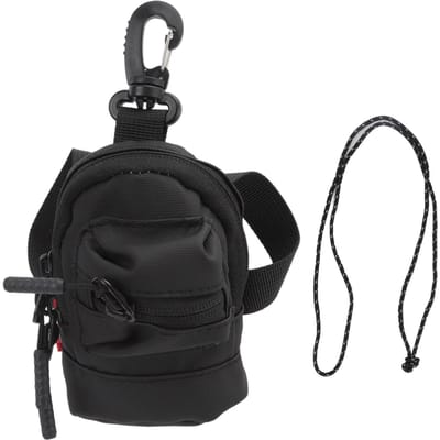 Mini Muntportemonnee Draagbaar Contantgeldzakje Portemonnee Sleutelhanger Datakabel Accessoires Opbergtas Zwart zwart