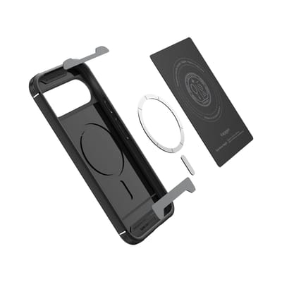 Spigen Core Armor MagFit - Hoesje Geschikt voor Google Pixel 10 Pro XL - Back Cover Compatibel met MagSafe / Qi2 - Militaire Standaard - Air Cushion - Matte Zwart