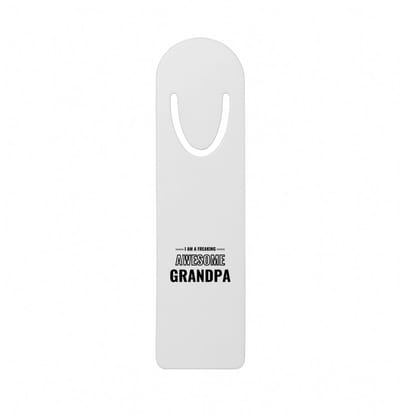 Hacebo® - I am a freaking awesome grandpa metalen boekenlegger - de meest geweldigste opa - verjaardagscadeau - verjaardag - cadeau - cadeautje voor opa - opa artikelen - kado - geschenk Bladwijzer boekenleggers - 12.7 cm x 3.2cm