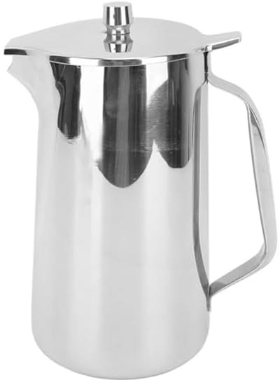 Allecto - Roestvrijstalen Waterkan - 2 Liter - Grote capaciteit - Zilver - Koffie en sapkan - Geschikt voor thuisgebruik